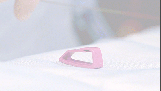 CaraClip product with wire passing through