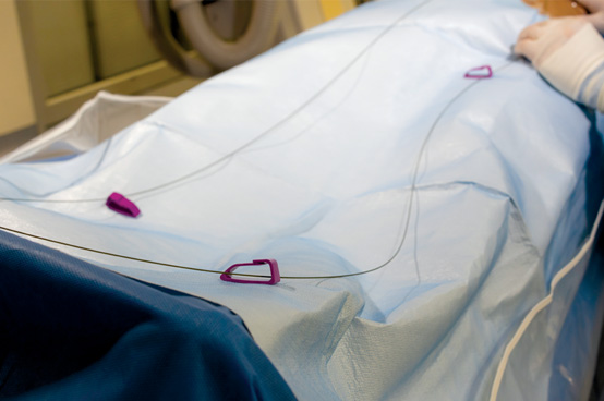 CaraClip product being used during a medical procedure